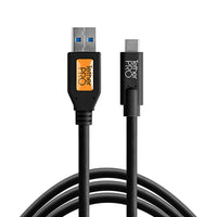 TetherPro USB 3.0 to USB-C 15ft Cable (Black)