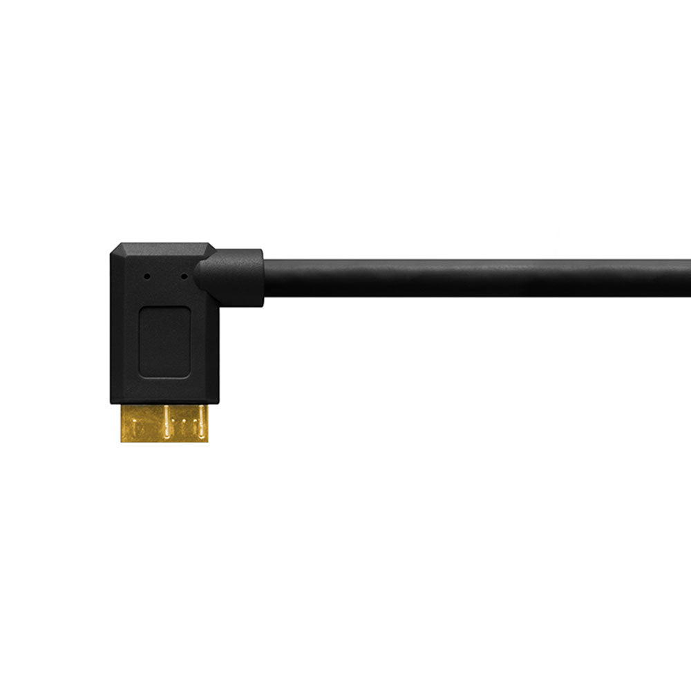 TetherPro USB 3.0 to Micro-B Right Angle 15ft Cable (Black)