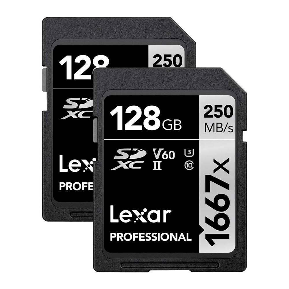 Carte Mémoire SDXC Professional UHS-II V60 128GB (Paquet de 2)