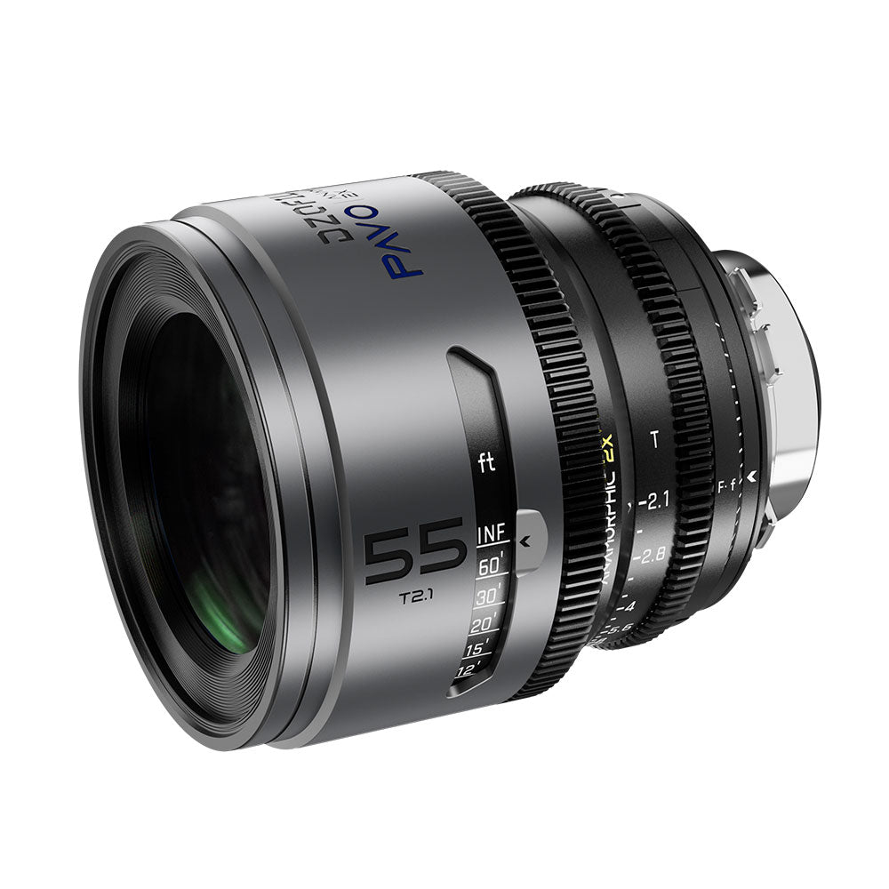 Pavo 55mm T2.1 2X Anamorphic PL/EF (Blue Coating)