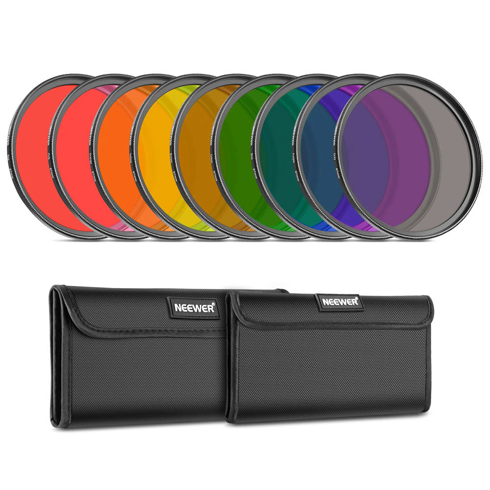 Neewer Ensemble 9 Filtres de couleur 72mm – Gosselinphoto