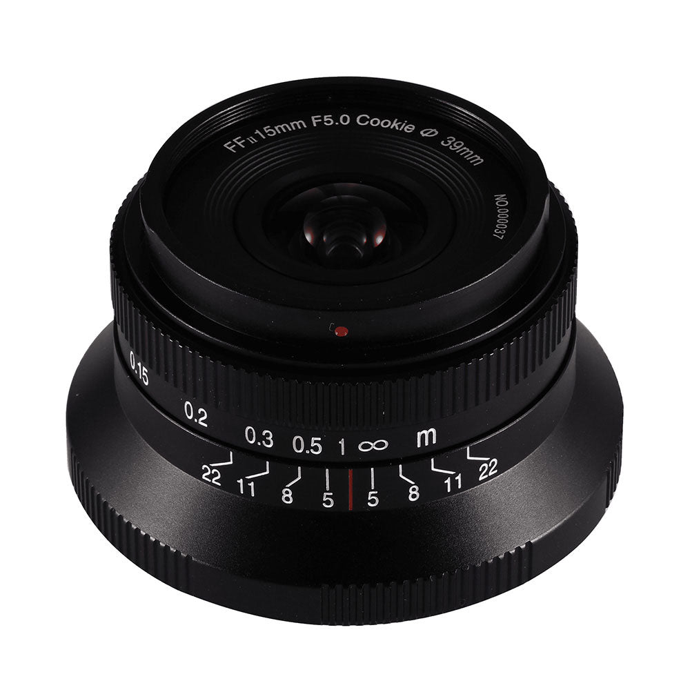 15mm f/5 Cookie FF with Automatic Aperture for Nikon Z (Black)