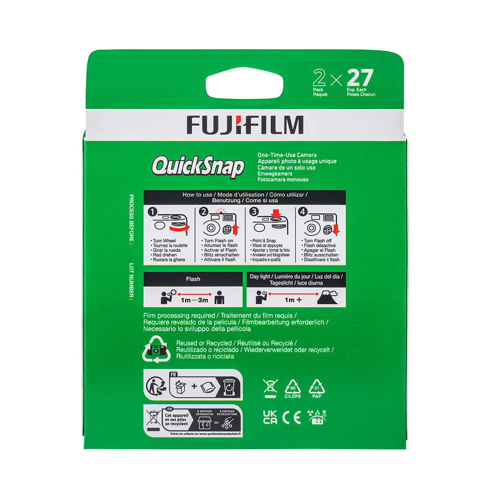 Appareil QuickSnap 400 flash (27 Poses, Paquet de 2)