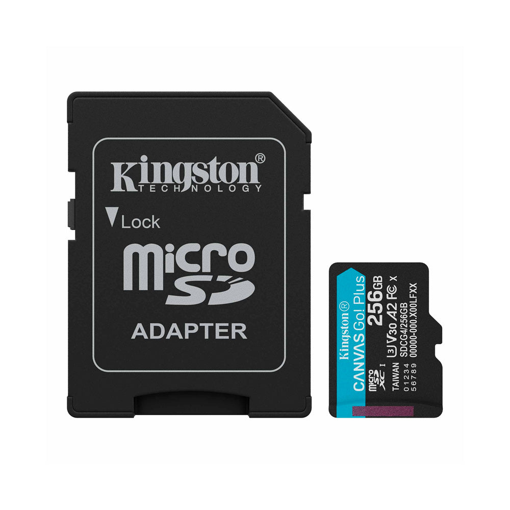 Carte Mémoire microSDXC Canvas Go Plus UHS-I V30 256GB