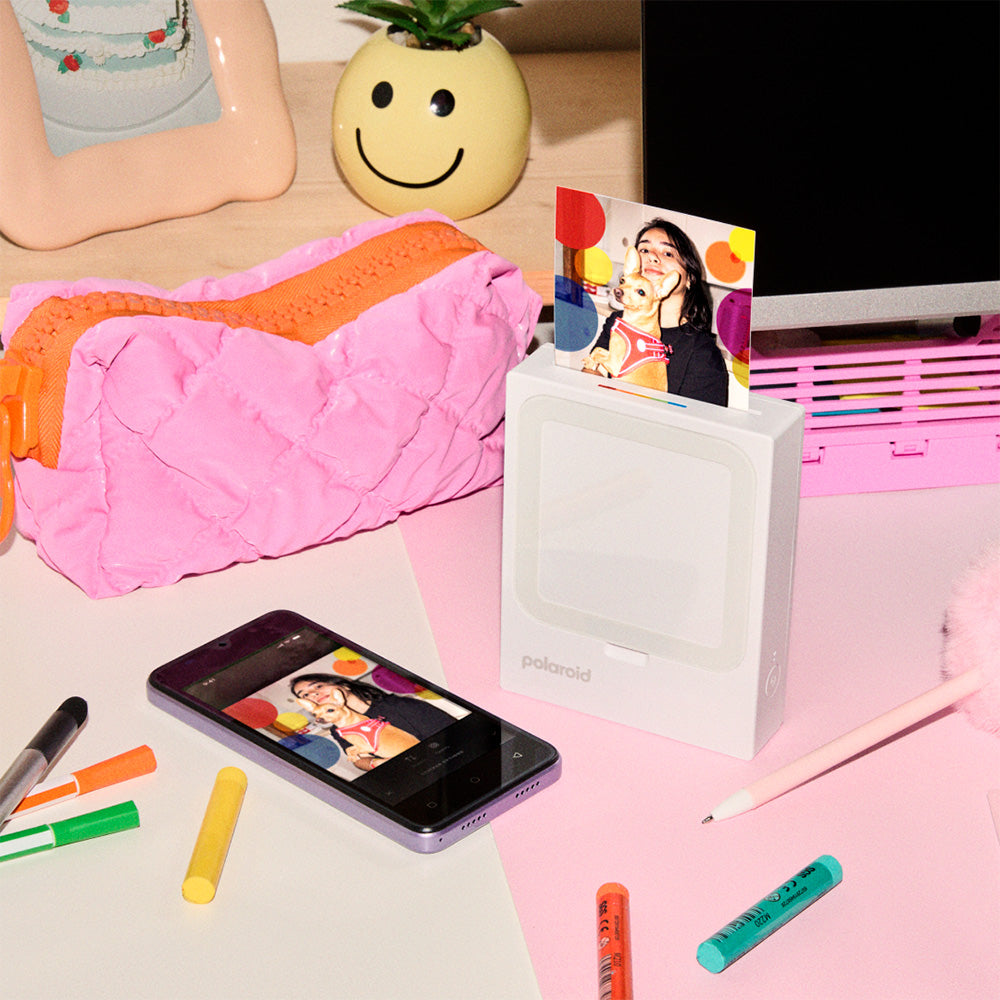 Hi-Print 3x3 Photo Printer (White/10 Sheets)