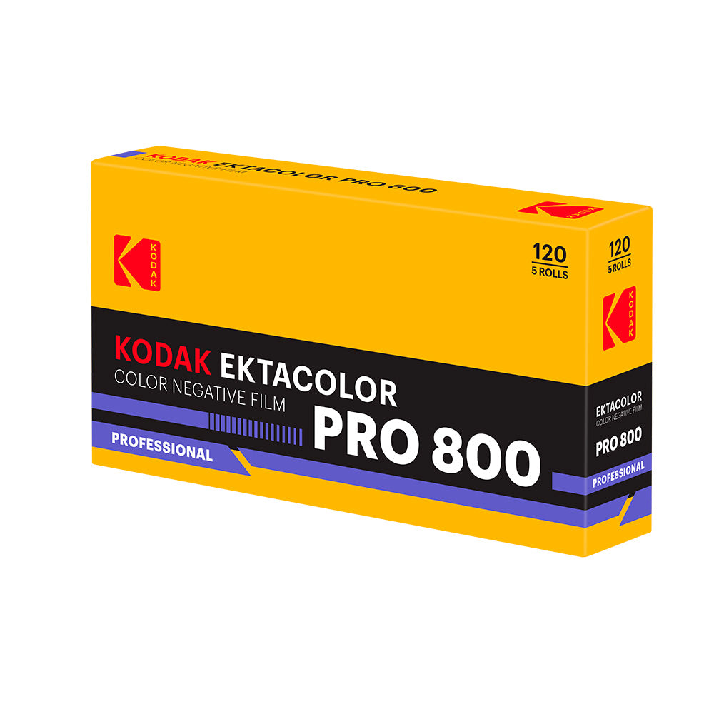 EKTACOLOR PRO 800 Color Negative Film (120 Roll Film, 5-Pack)