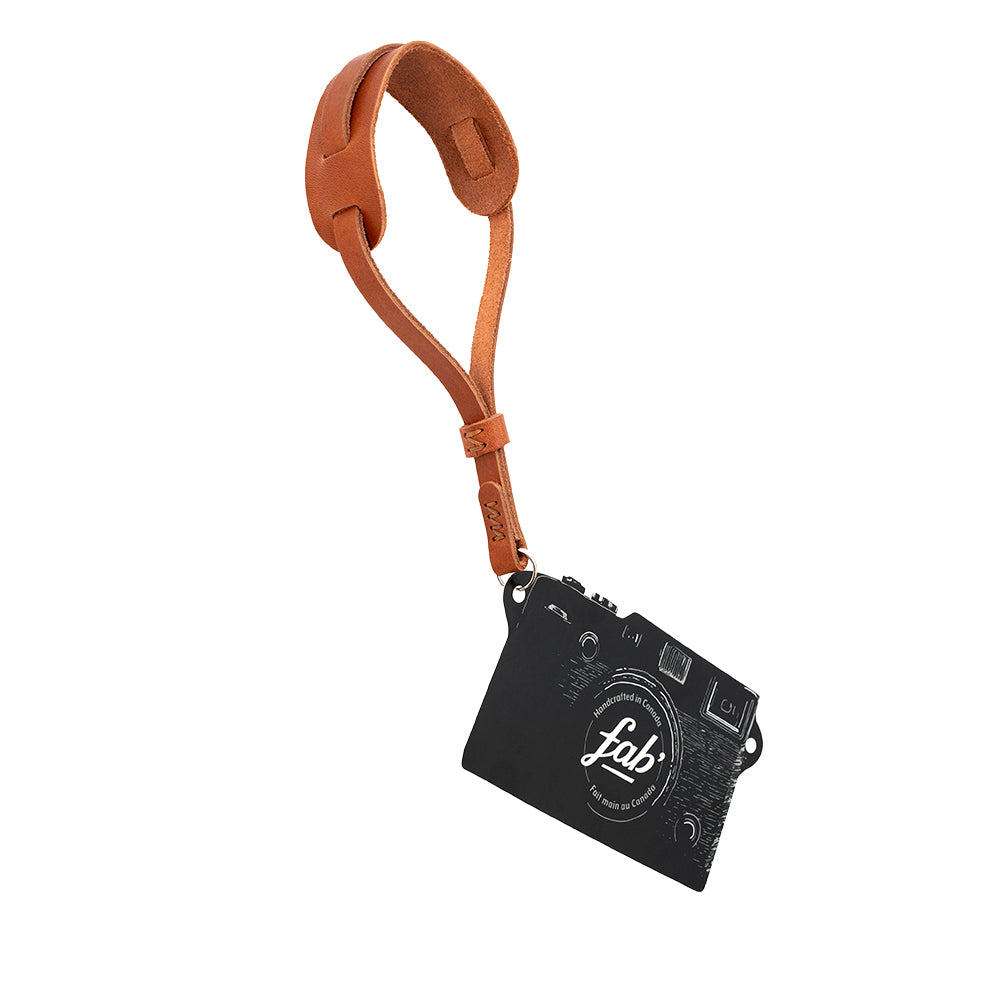 F2.8 Mark II Wrist Camera Strap with Pad (Brown Leather)