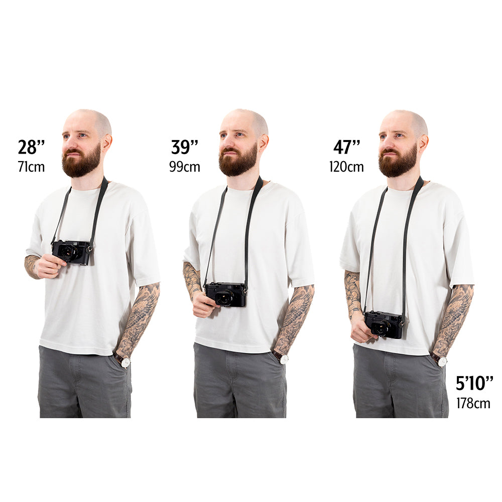 F5 Leather Camera Strap 28'' (X-S/Black)