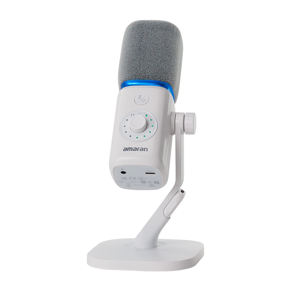 Microphone Ensemble de bureau (Blanc)