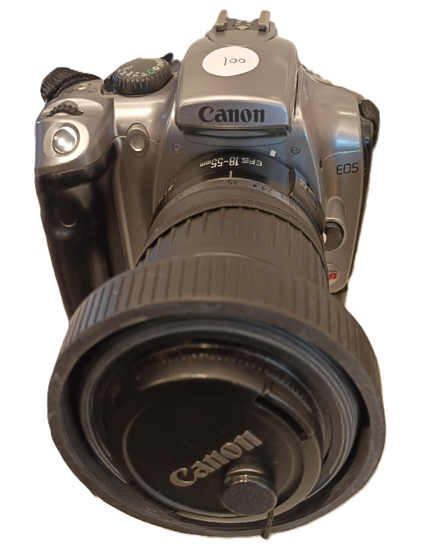 USED (7) - Canon rebel eos +18-55mm + 80-200mm + grip