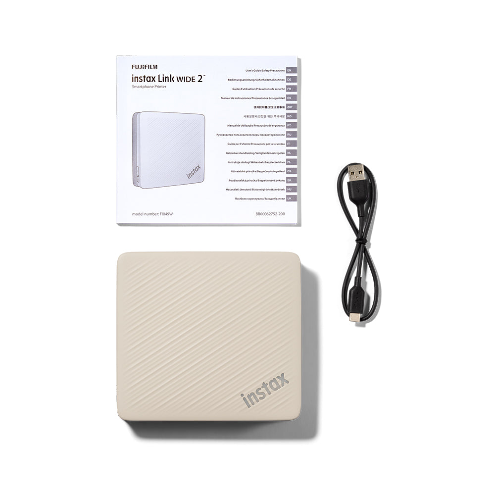 Instax Link WIDE 2 Smartphone Printer (Beige)