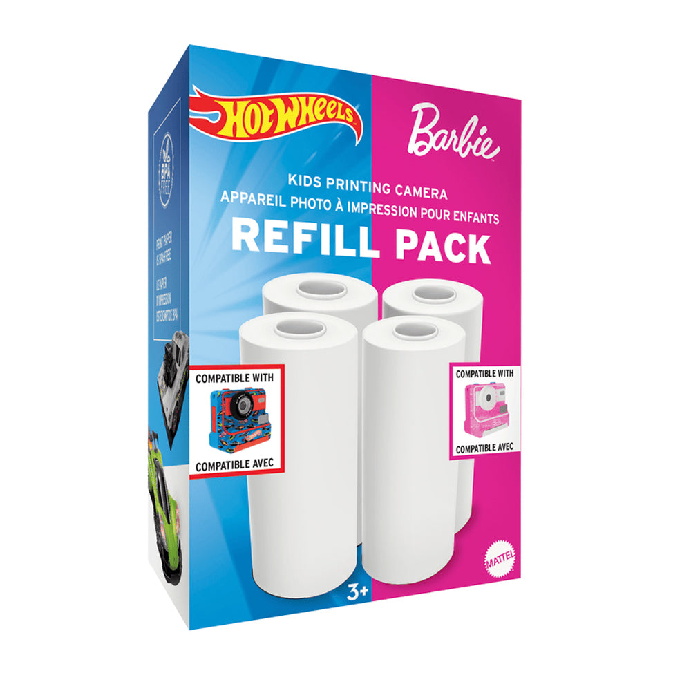 Appareil instantané pour enfant - Recharge papier Noir et Blanc pour appareil Barbie/HotWheels