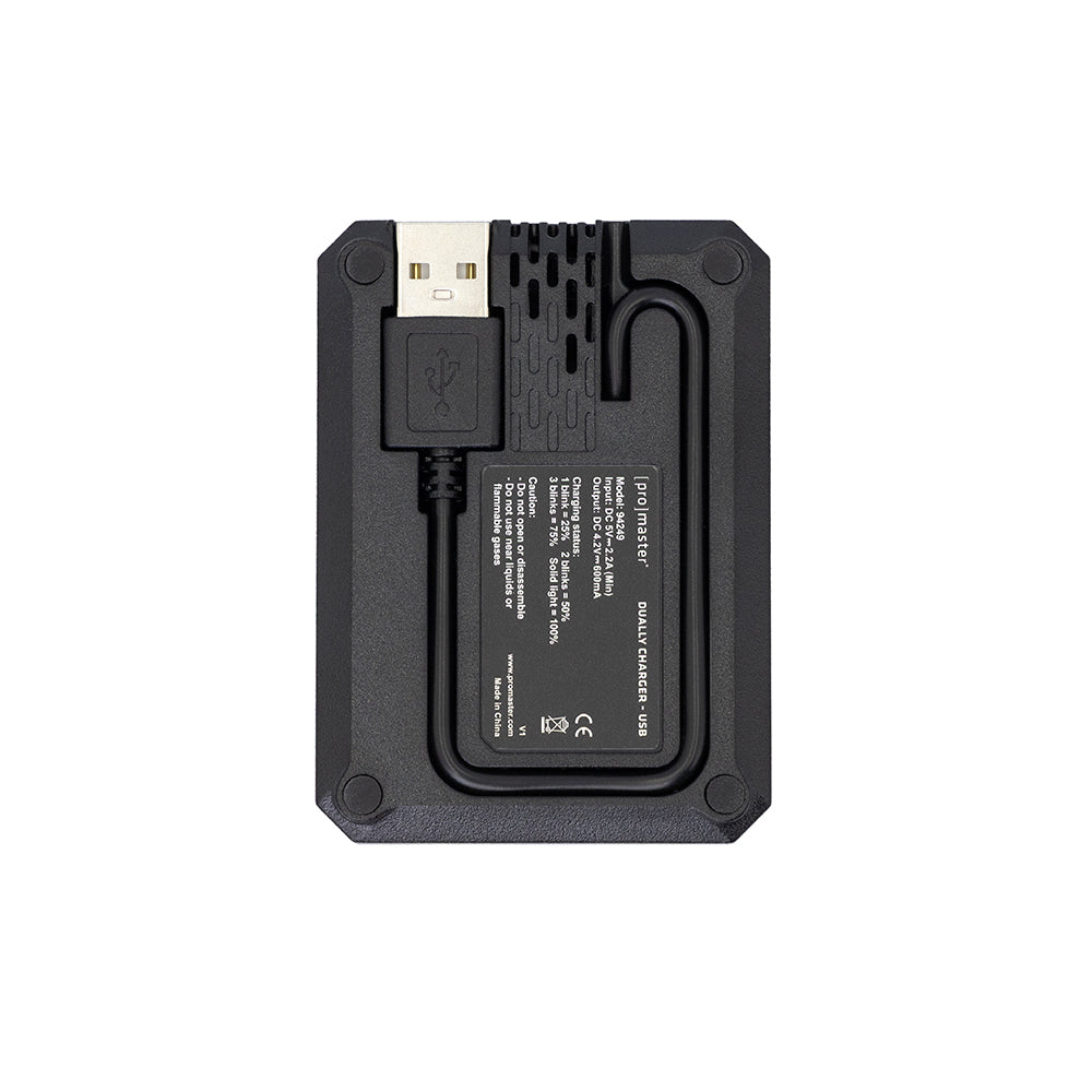 ProMaster Chargeur double USB p/ Canon NB-13L