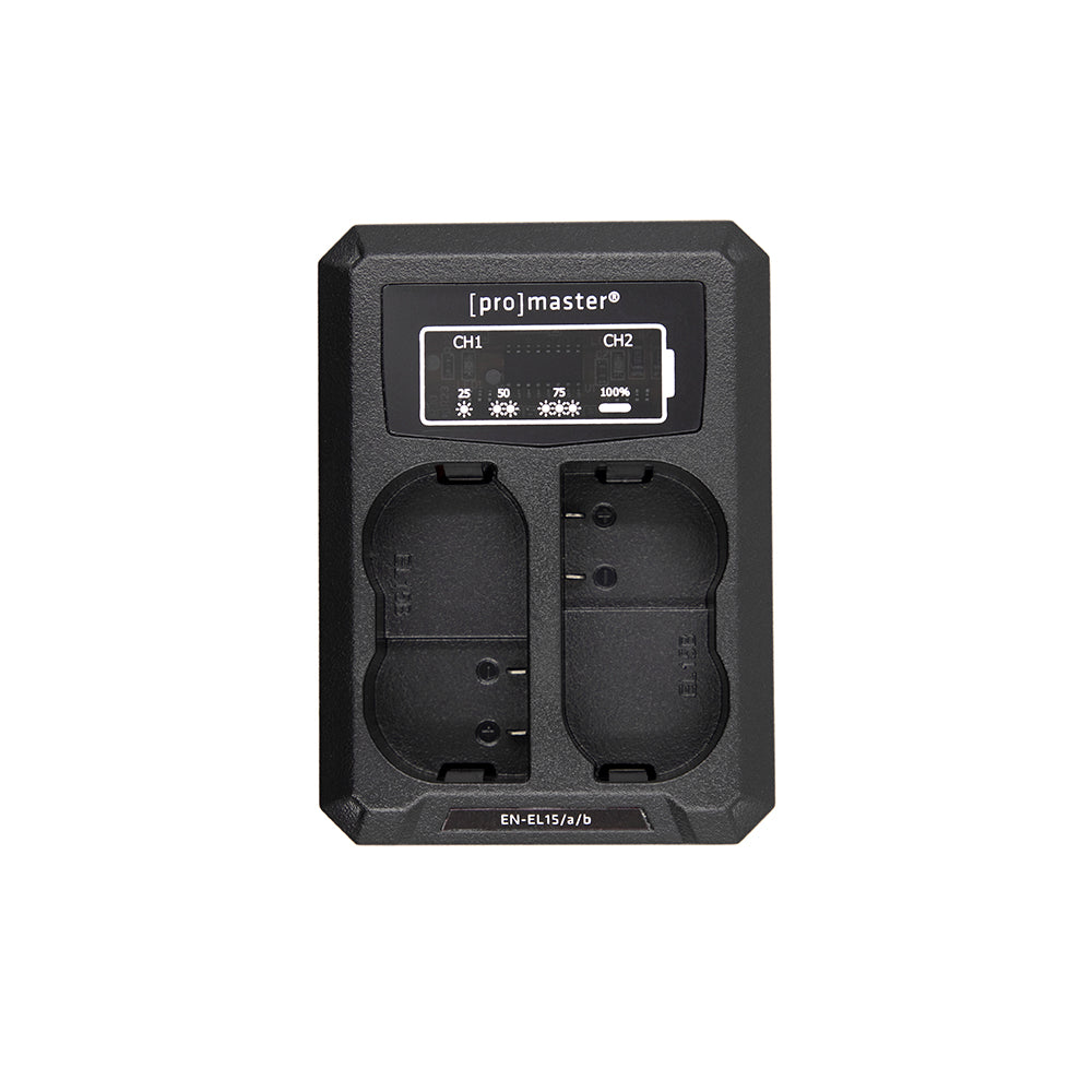 Pile et chargeur double Nikon EN-EL15c