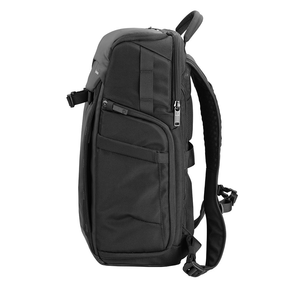 VEO ADAPTOR S46 Black Camera Backpack with USB Port – Side Access (Black)
