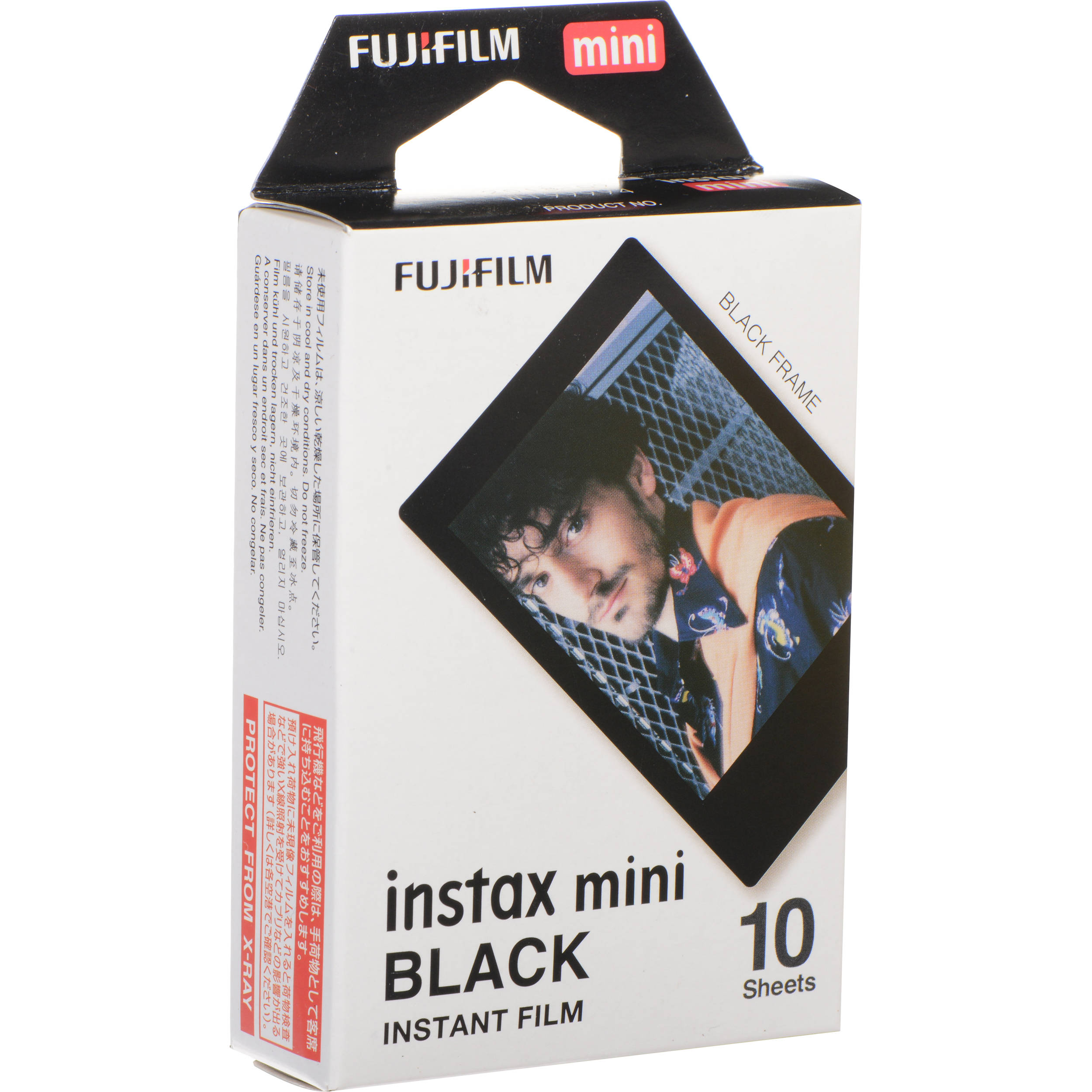 FUJIFILM FILM INSTANTANÉ INSTAX MINI CADRE NOIR | Gosselin Photo