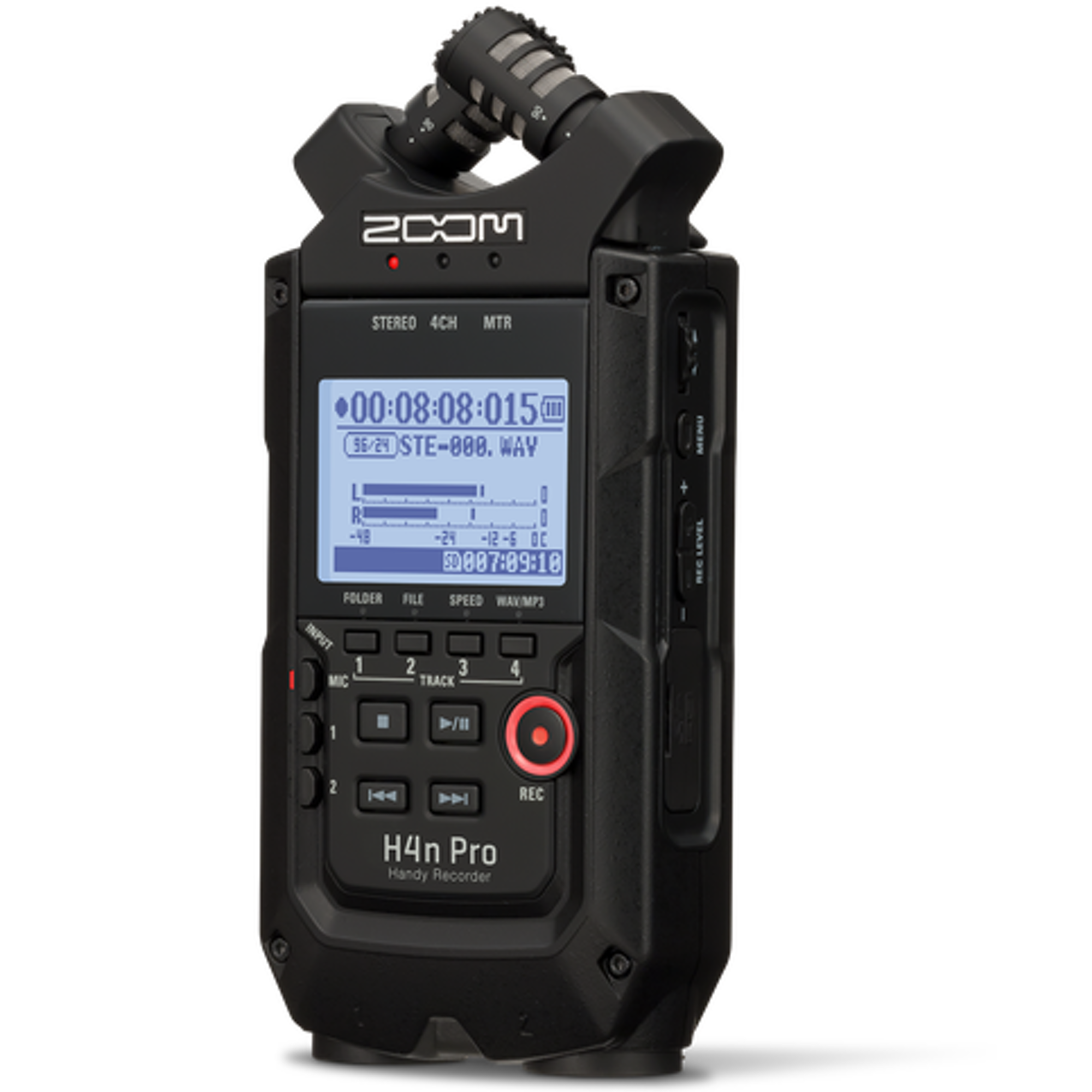 ZOOM H4n Pro ALL BLACK FINISH ハンディレコーダー ZOOM H4N ALL BLACK HANDY RECORDER | Gosselin Photo