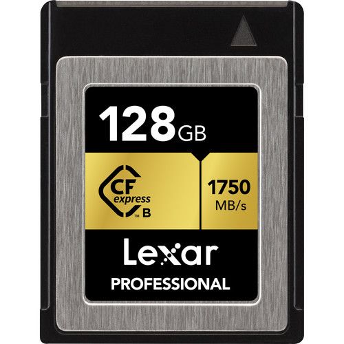 Professional 1750 Mb/s 128GB CFexpress Type B Memory Card