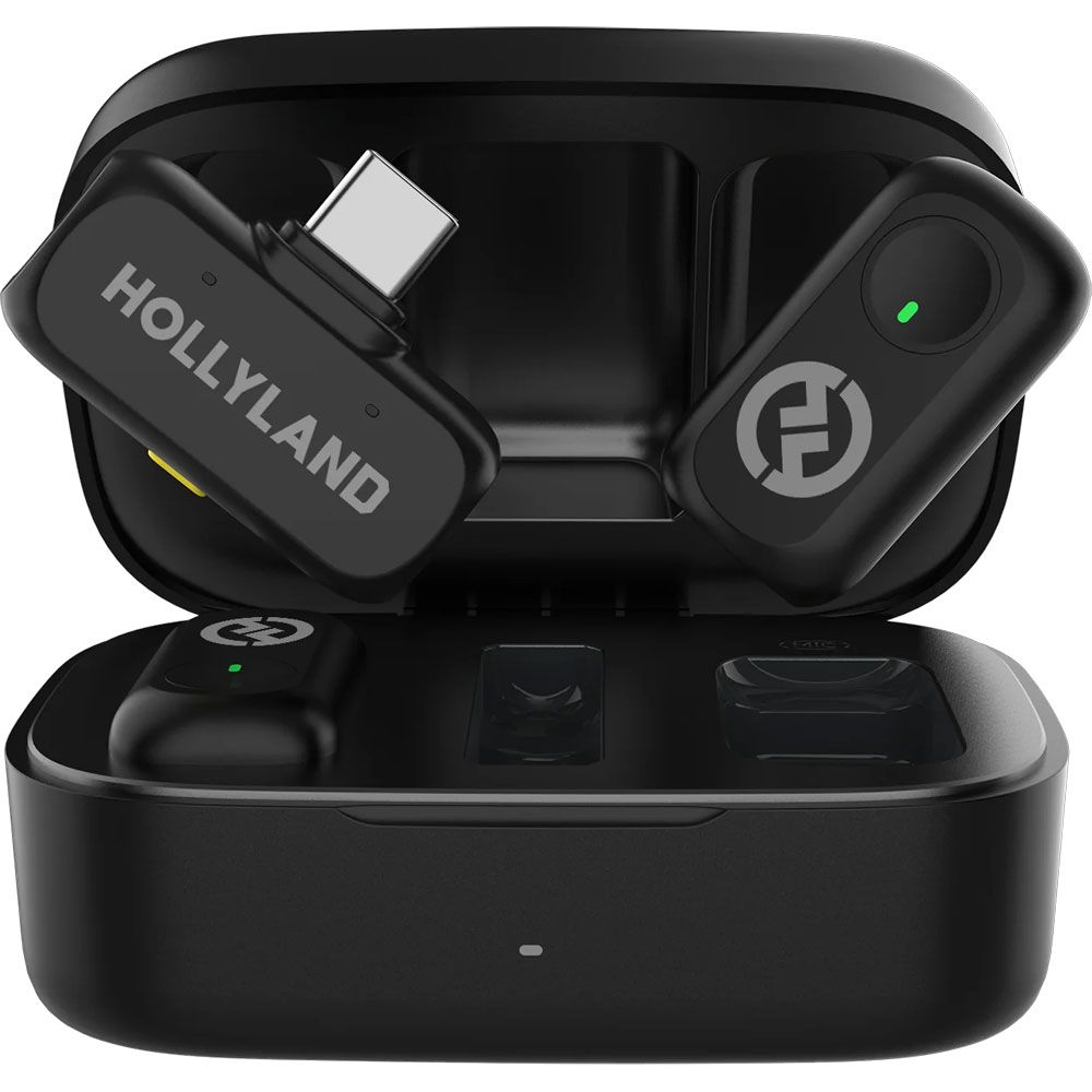 Hollyland LARK A1 Microphone Duo Kit USB-C (Black) | Gosselin Photo