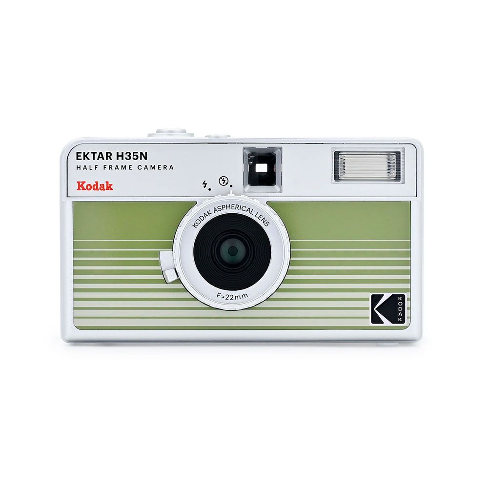 KODAK EKTAR H35N Half Frame Camera (Striped Green) | Gosselin Photo