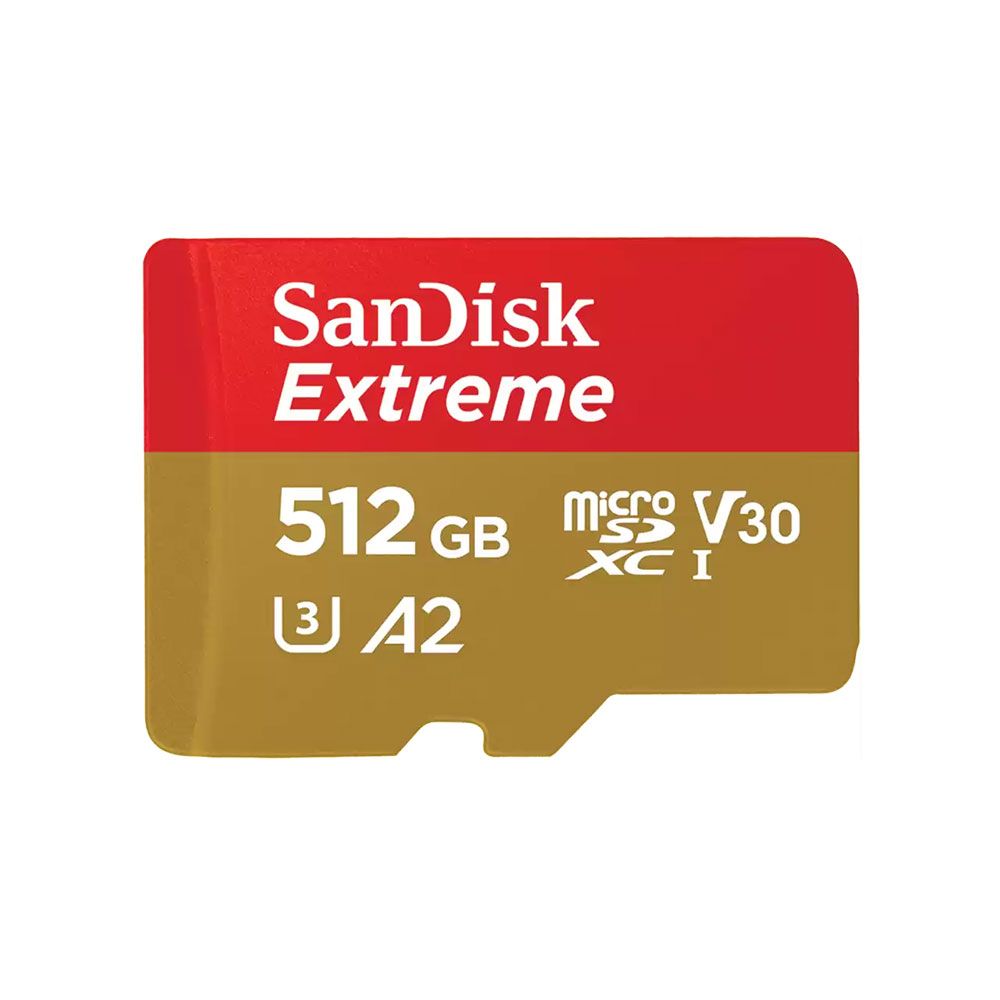 SANDISK EXTREME MICROSDXC 190MB/S V30 A2 512GB | Gosselin Photo