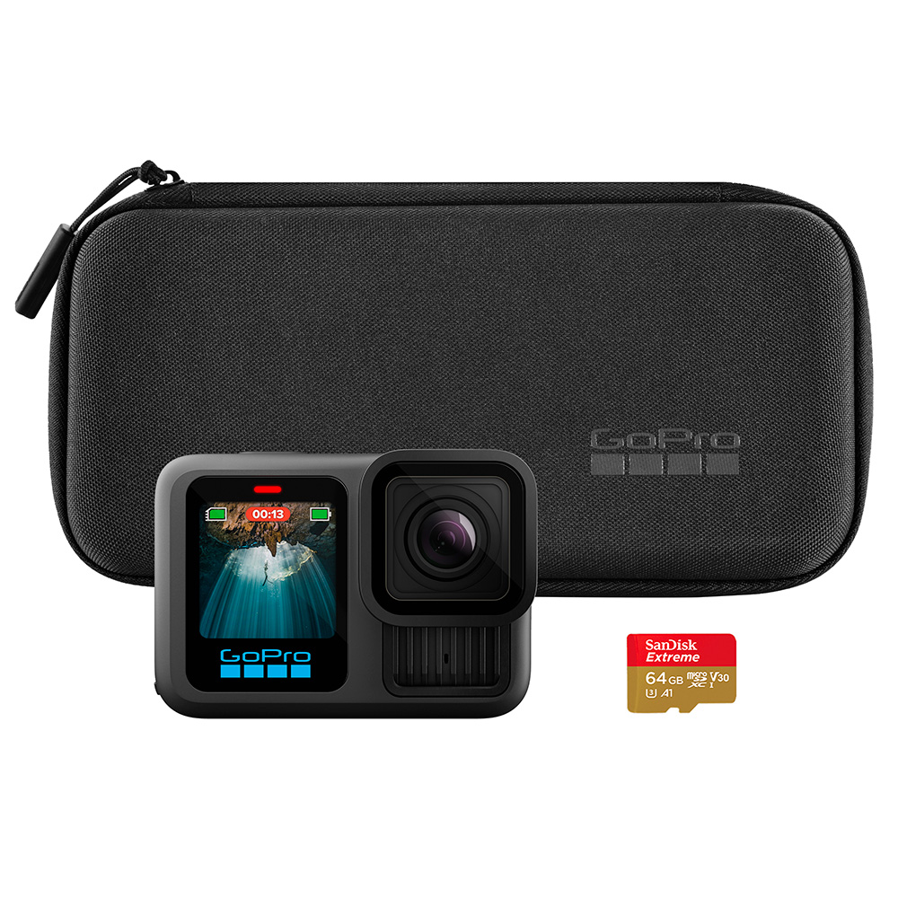 GOPRO HERO13 Black with Case/microSD Card 64GB | Gosselin Photo GOPRO HERO13 Black with Case/microSD Card 64GB | Gosselin Photo