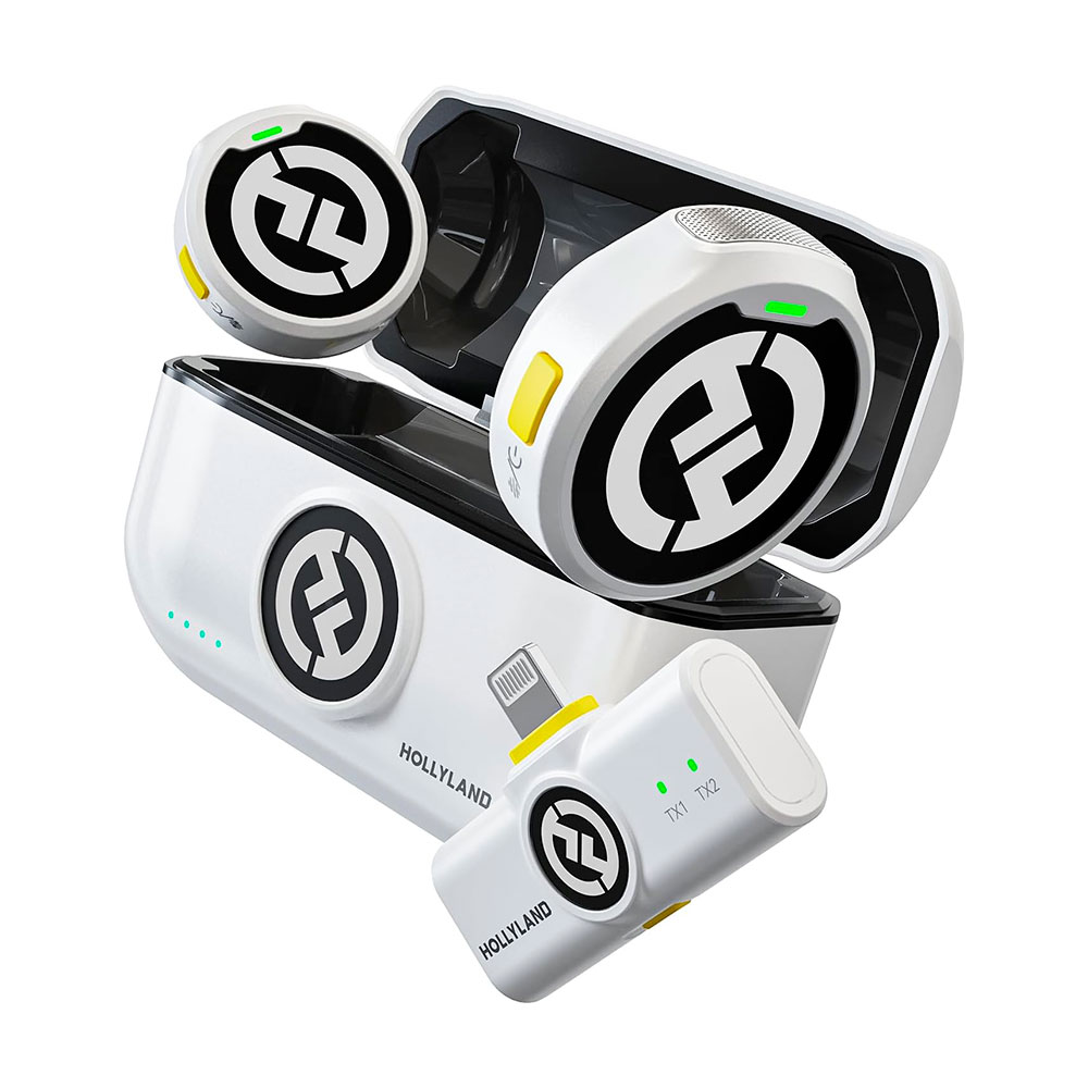 HOLLYLAND LARK M2 Duo Wireless Microphone System Lightning (White