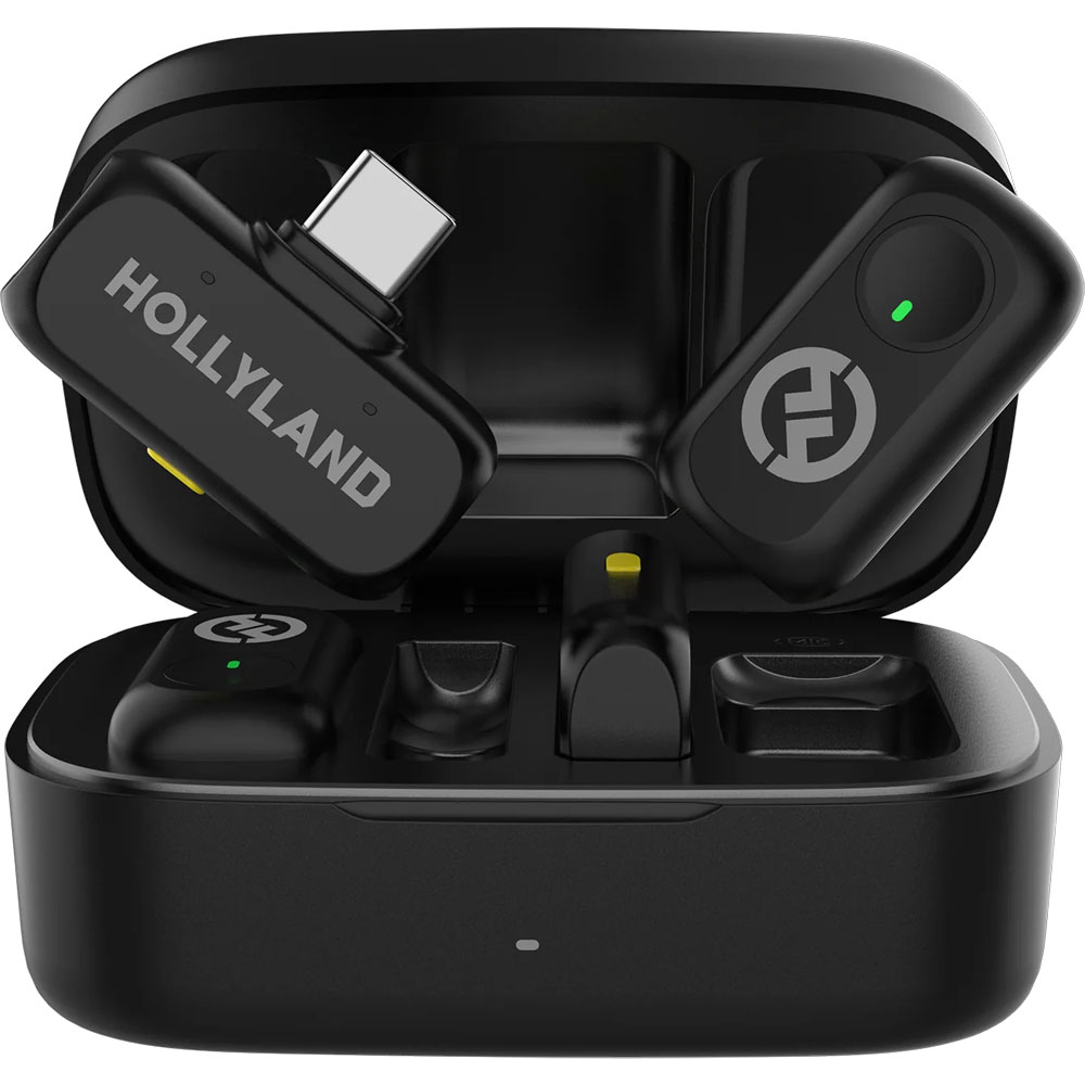 Hollyland LARK A1 Microphone USB-C Combo (Black) | Gosselin Photo