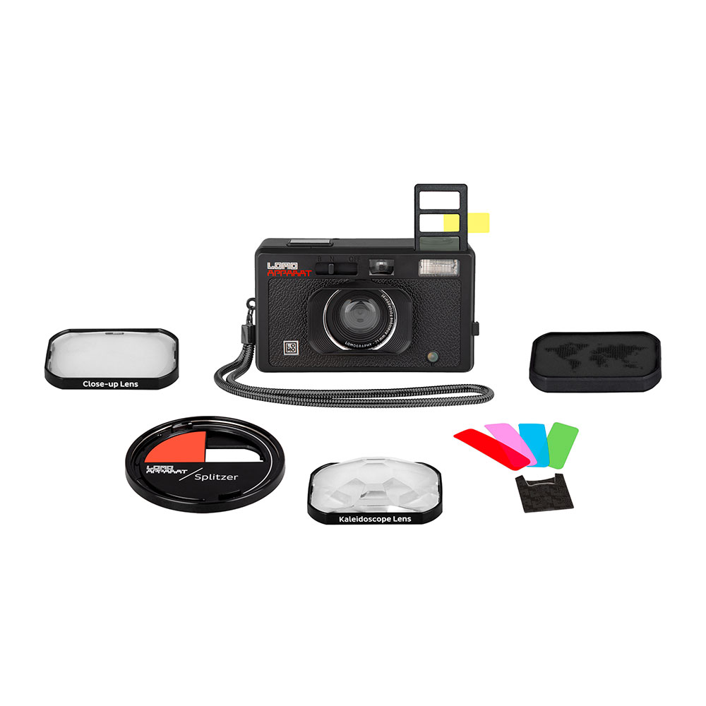 lomography フィルムカメラ LomoApparat LOMOGRAPHY LomoApparat 21mm Wide-angle 35mm Film Camera (Black