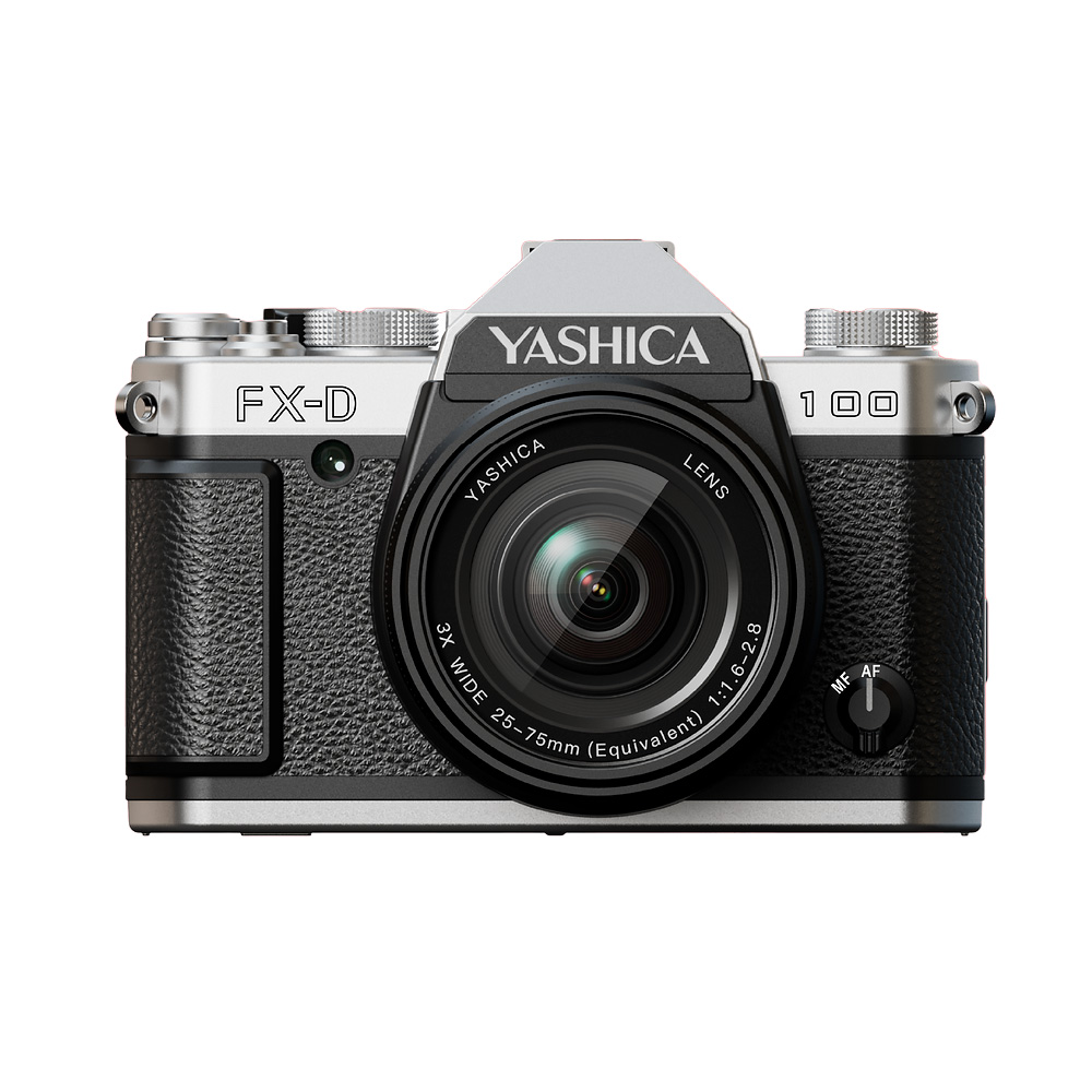 YASHICA FX-D 100 デジタルカメラ YASHICA FX-D 100 Digital Film Simulation Camera (Silver