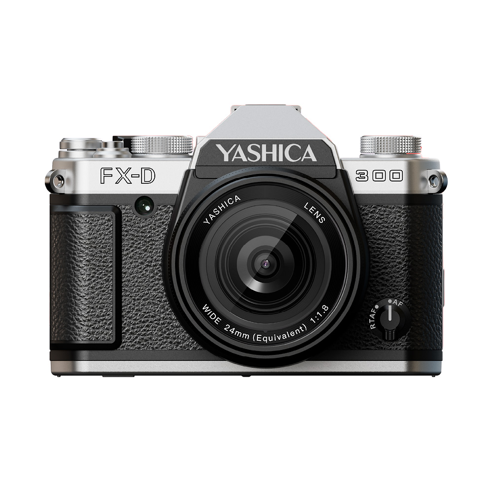 YASHICA FX-D 300 Digital Film Simulation Camera (Silver