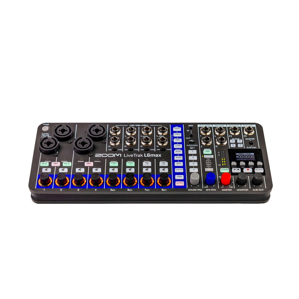 ZOOM LiveTrak L6max 12-Channel Mixer & Recorder | Gosselin Photo